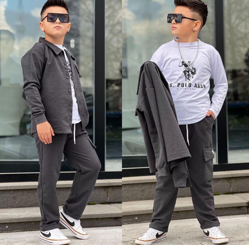  Gömlekli 3 Parça Takım-(8-16 yaş aralığı)