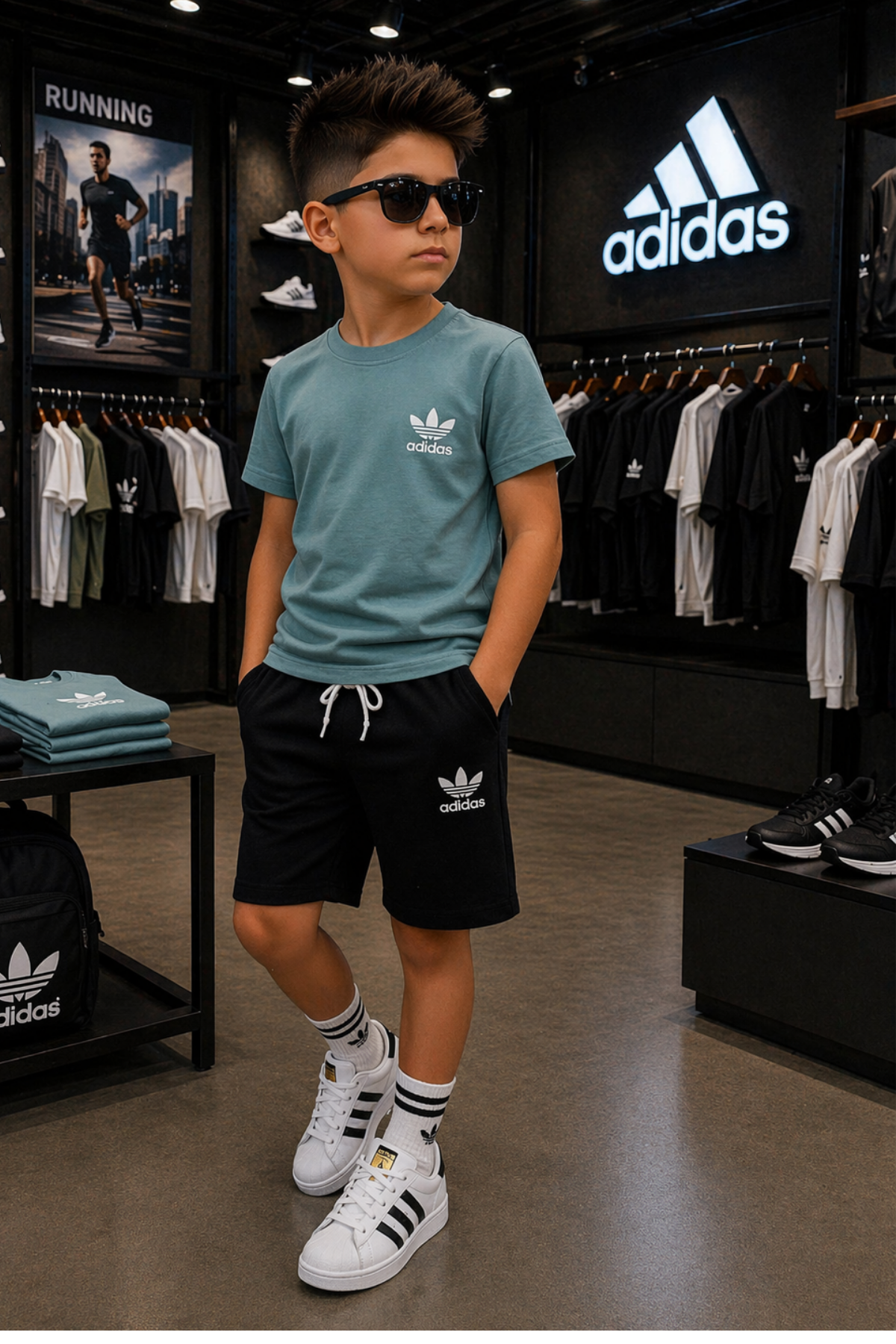 Adidas 2 li Takım - Yeşil (3-10Yaş)