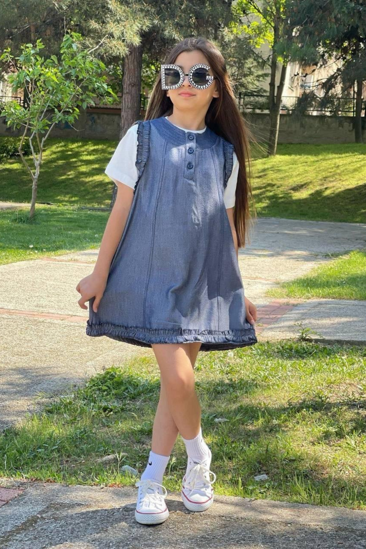 Body Elbise Takım - İndigo (4-12Yaş)