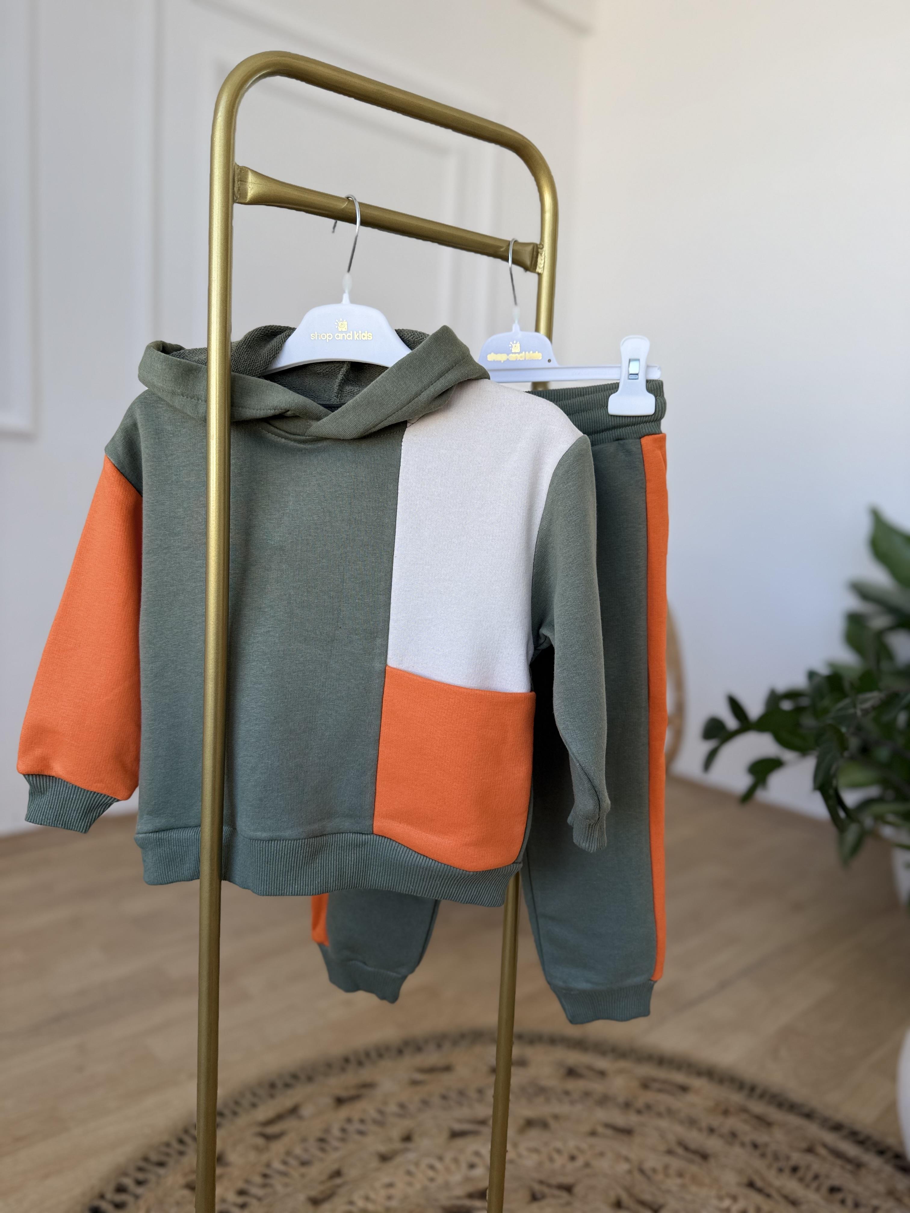 Cep Detay Haki Takım (2-8 yaş)