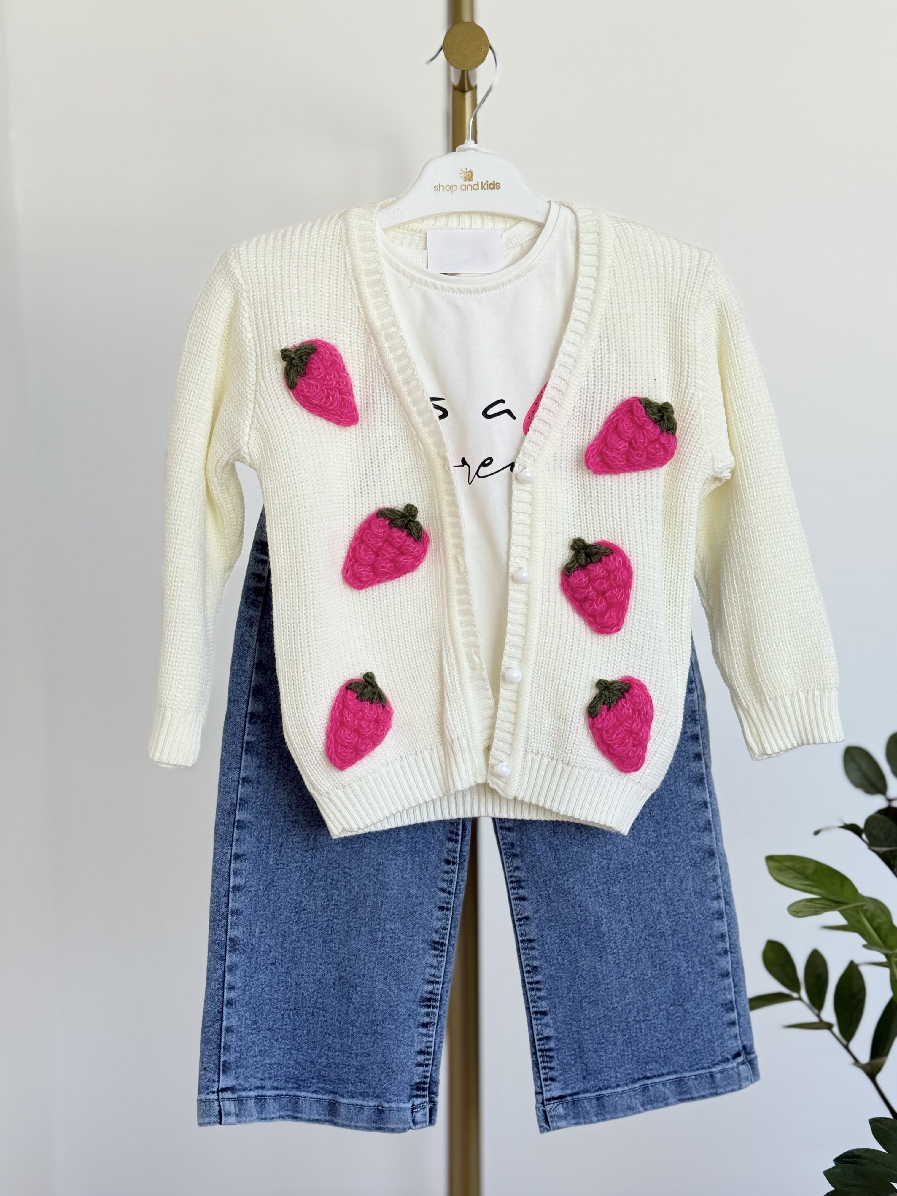 Cherry 3 lü Takım -Pembe (2-9yaş)