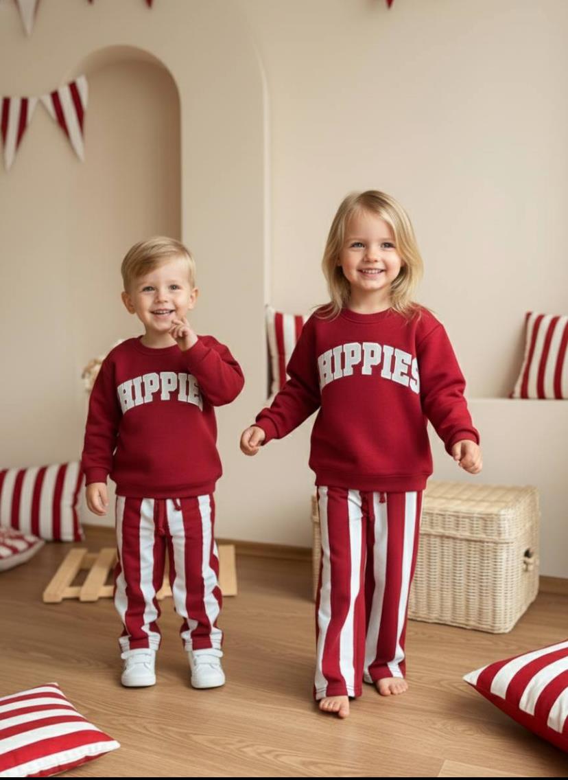 Chıppıes Unisex Takım-Bordo(2yaş-8yaş)