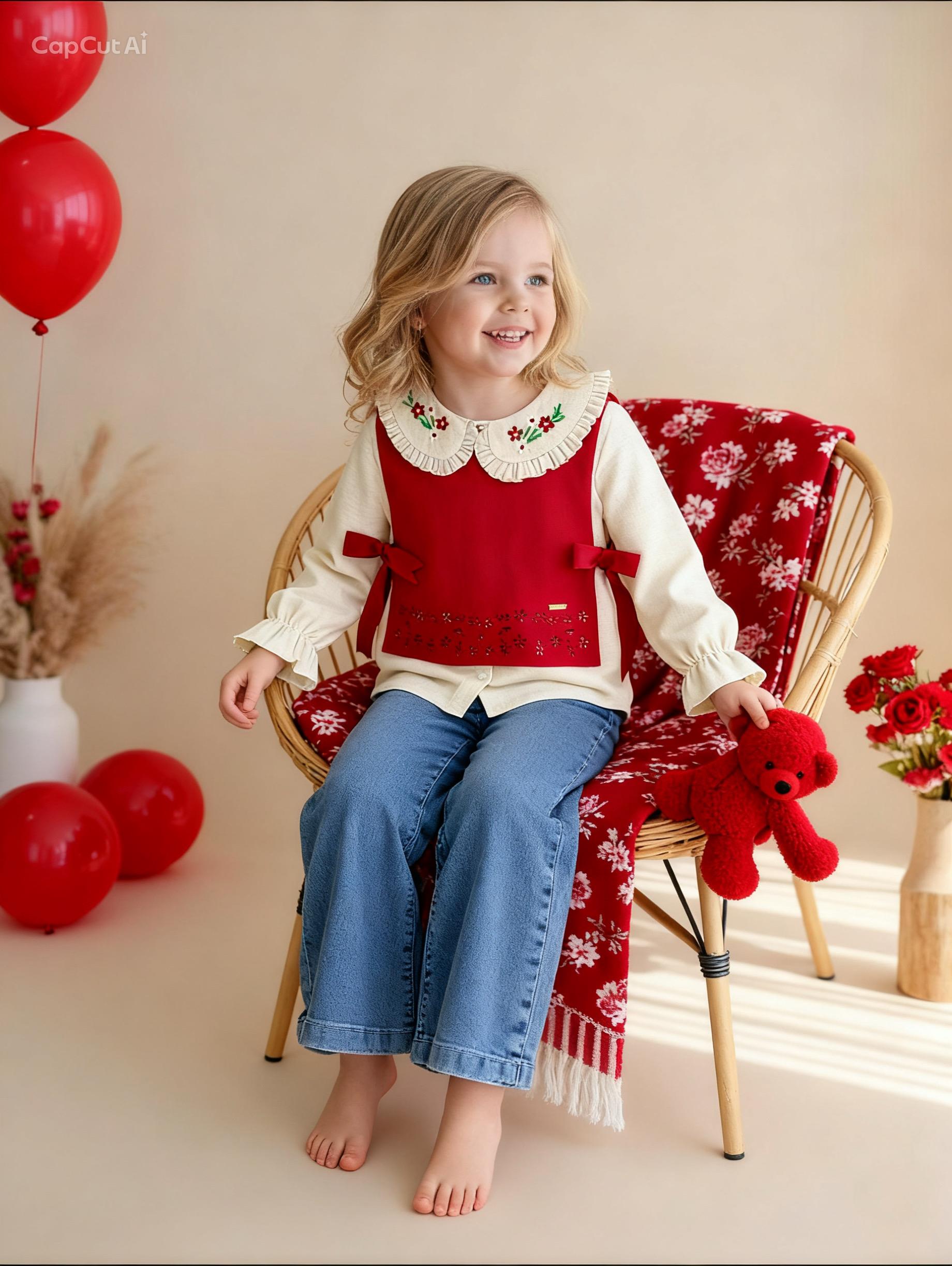 Gömlekli Takım-Kırmızı (2yaş-9yaş)