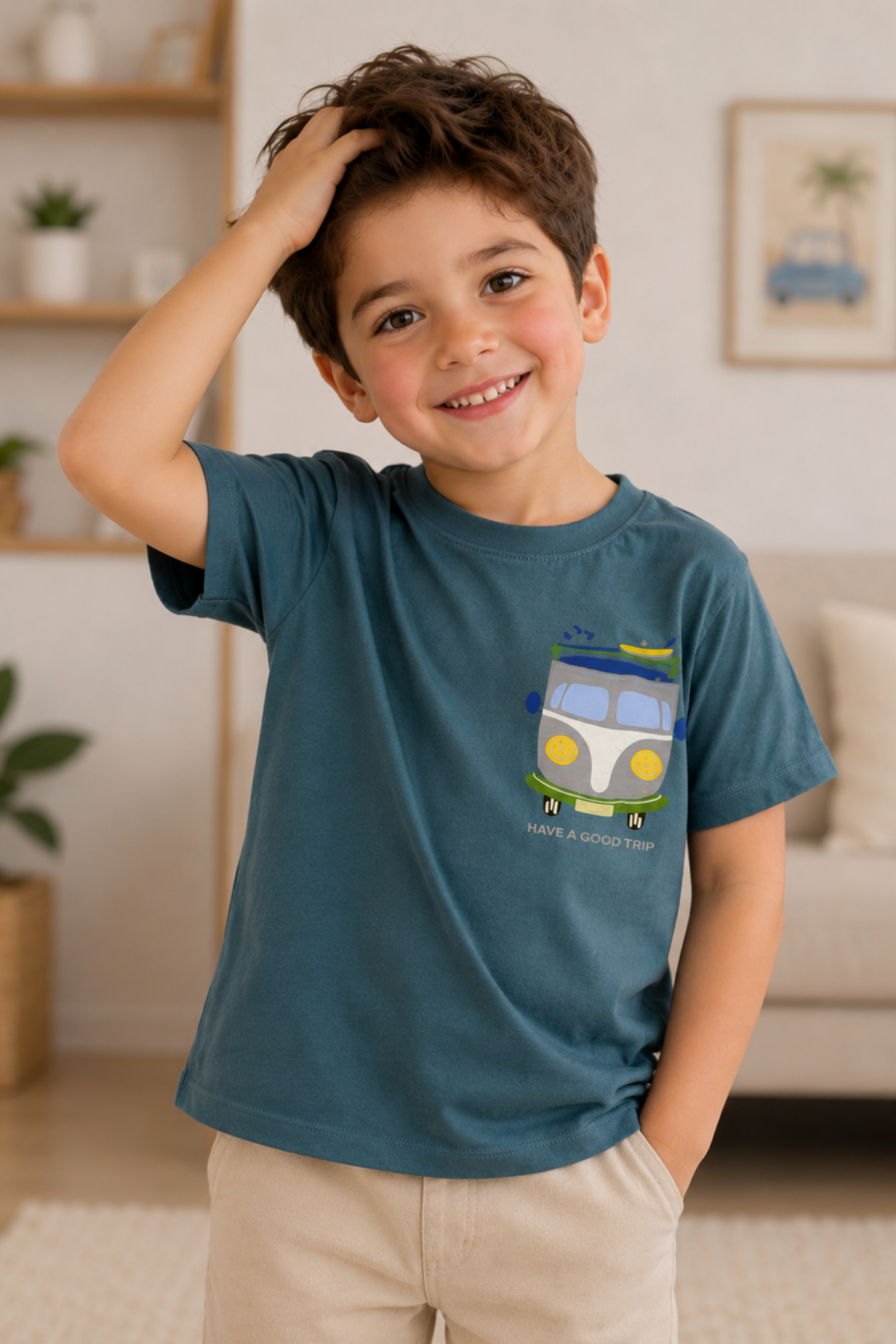 Have a Good Trip T-shirt - Mavi (5-8yaş aralığı)