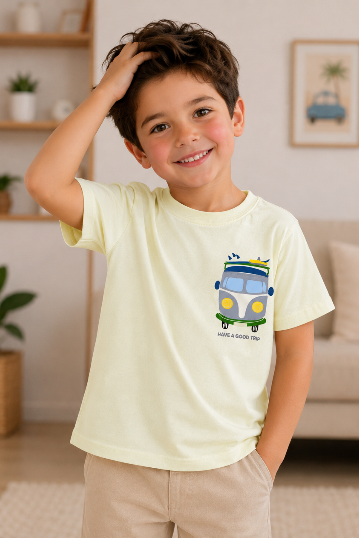 Have a Good Trip T-shirt - Sarı (5-8yaş aralığı)
