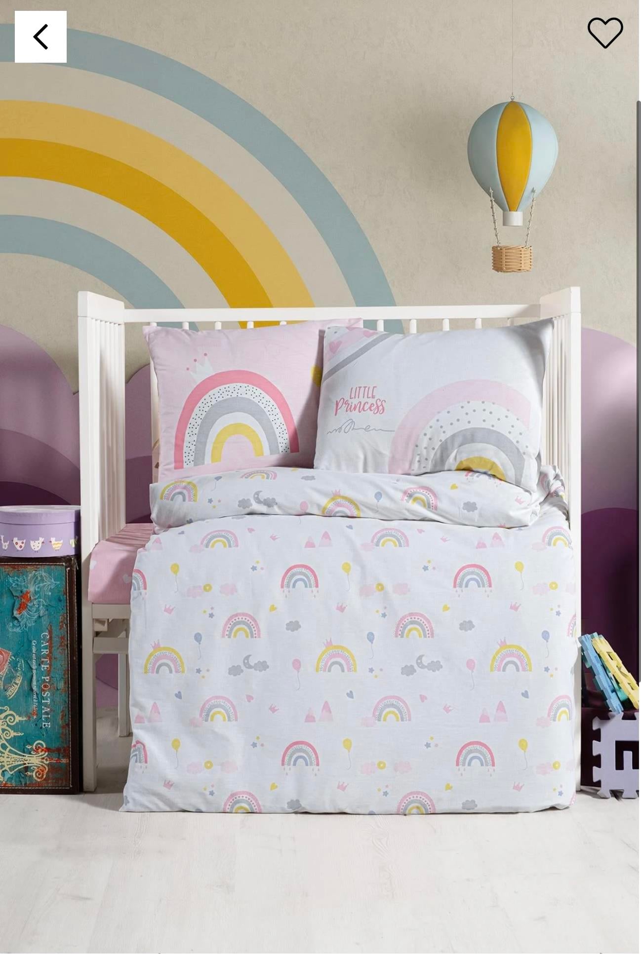 Kanz Dino Rainbows Bebek Nevresim Takımı 