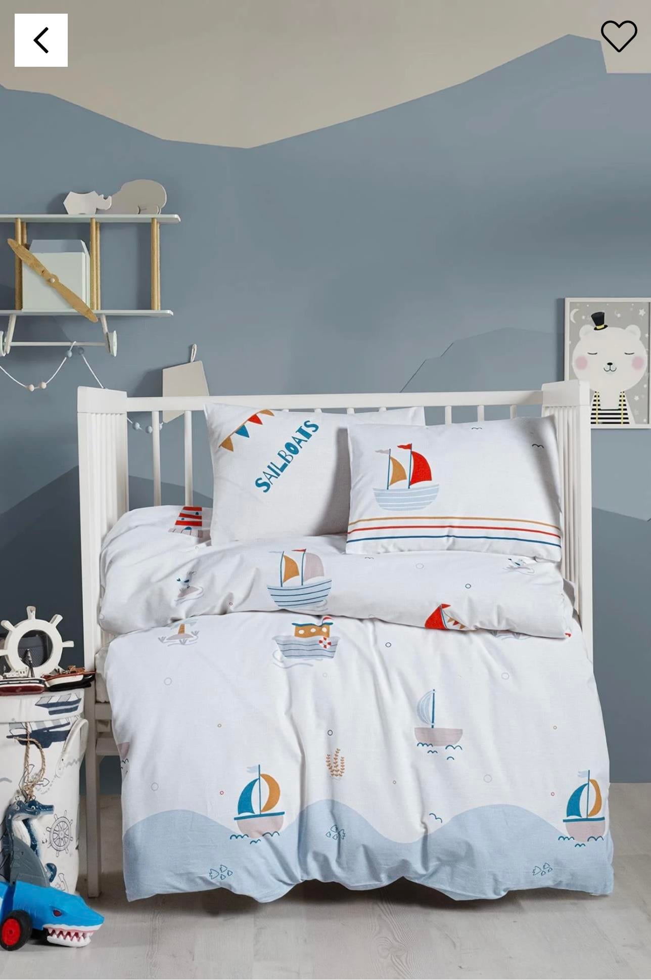 Kanz Sailboats Ranforce Bebek Nevresim Takımı 