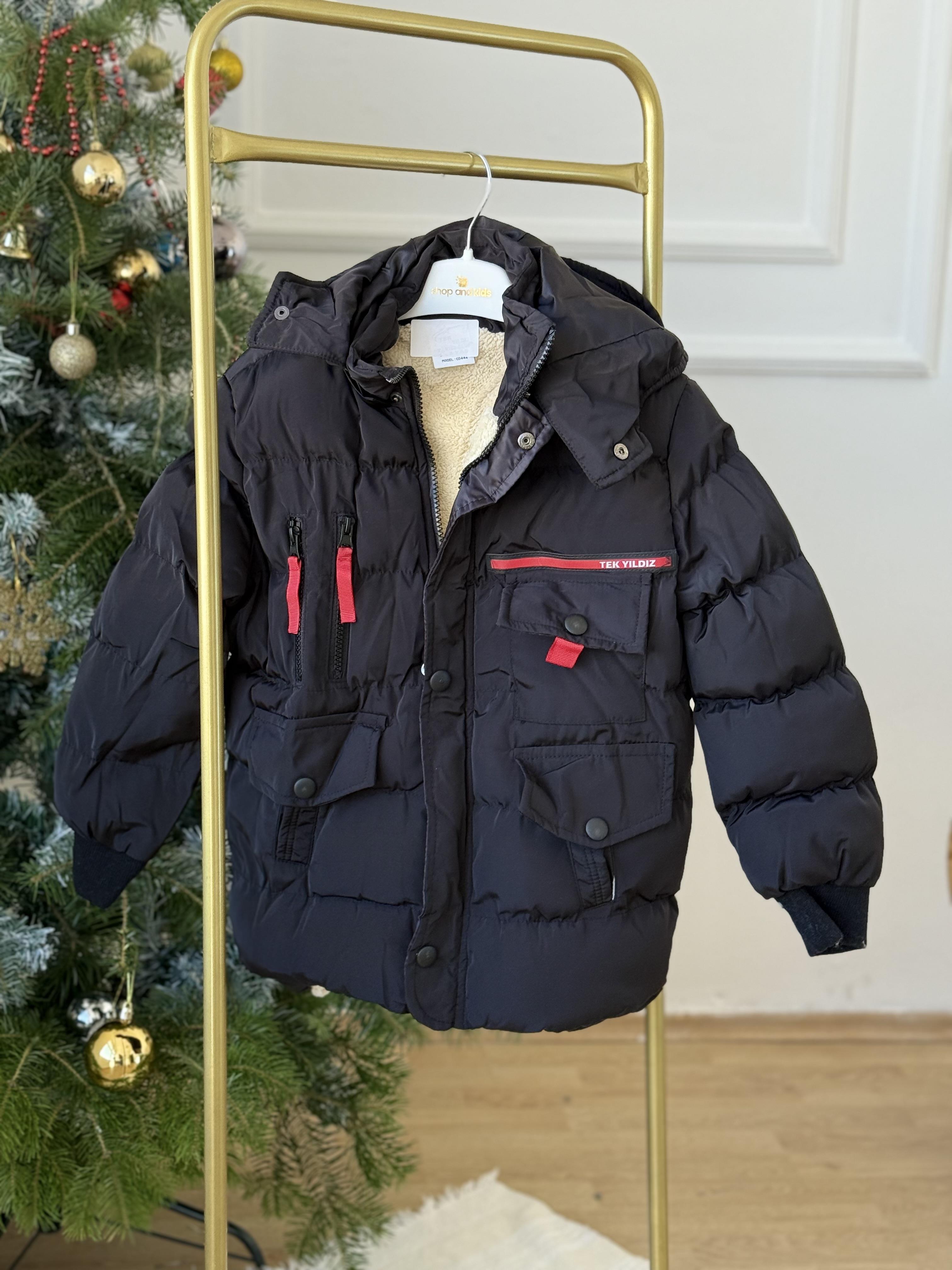 Kapuşonlu Kaban - Siyah (1-16 yaş aralığı)