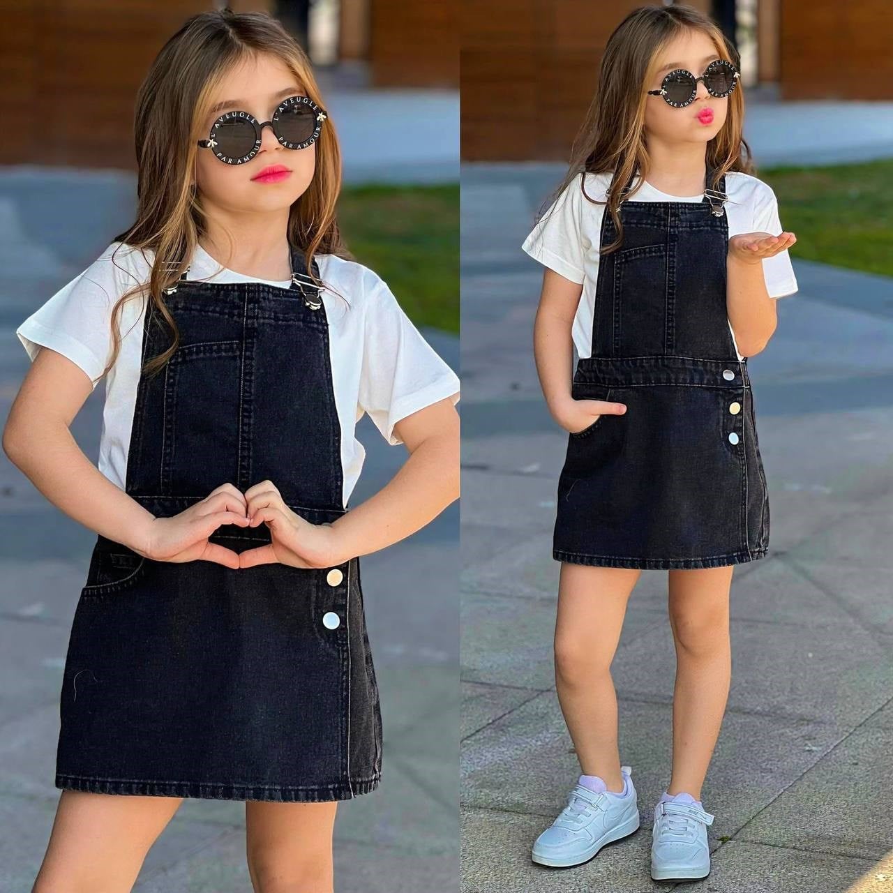 Kot Salopet Takım - Siyah (4-12yaş)