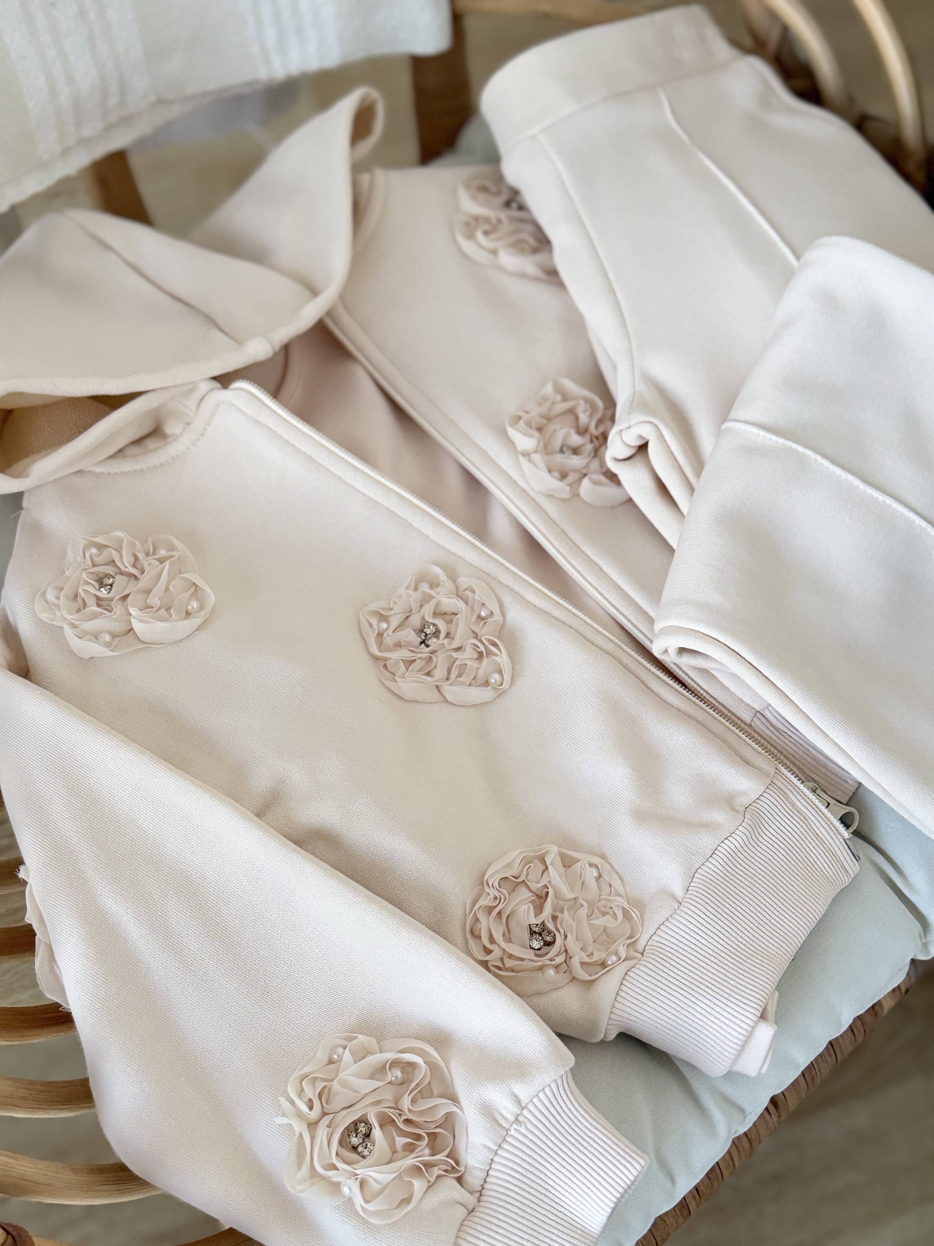 Pearl RoseTakım -Krem(5-8yaş)