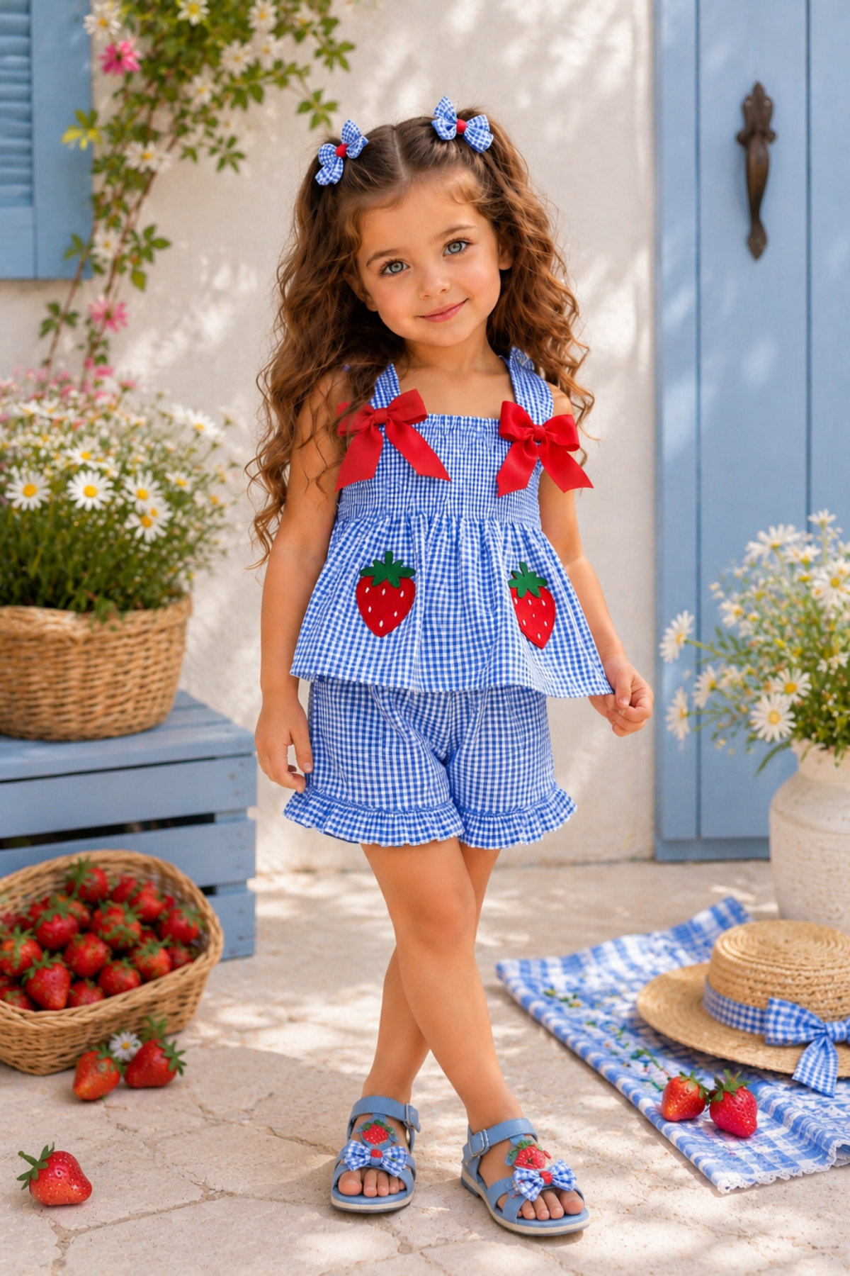 Pötikare Cherry Takım -Mavi (1-5 yaş)
