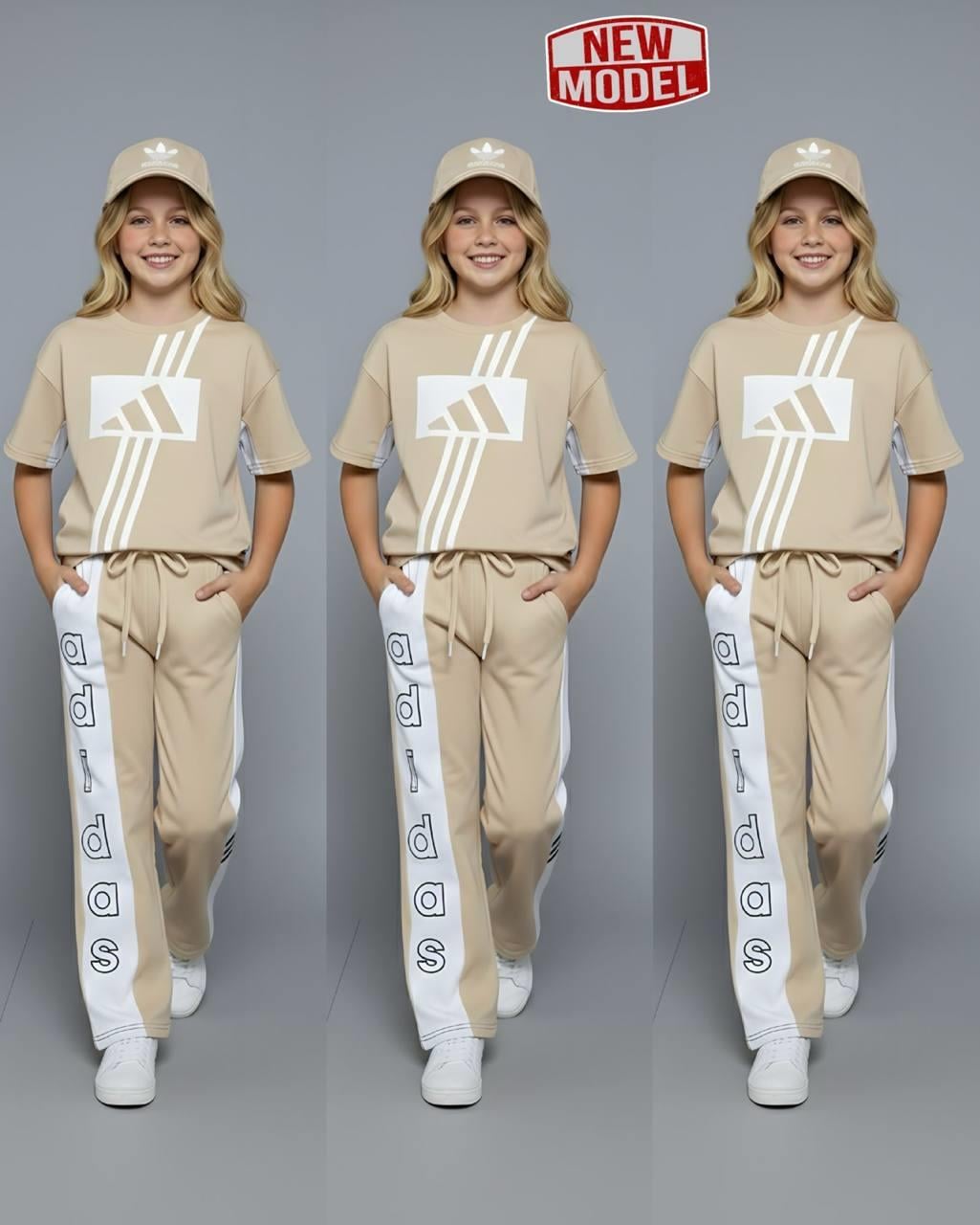 Şapkalı 3'lü Takım-Krem(4-16 yaş)