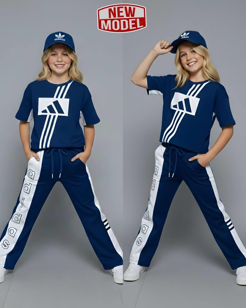 Şapkalı 3'lü Takım-Mavi(4-16 yaş)