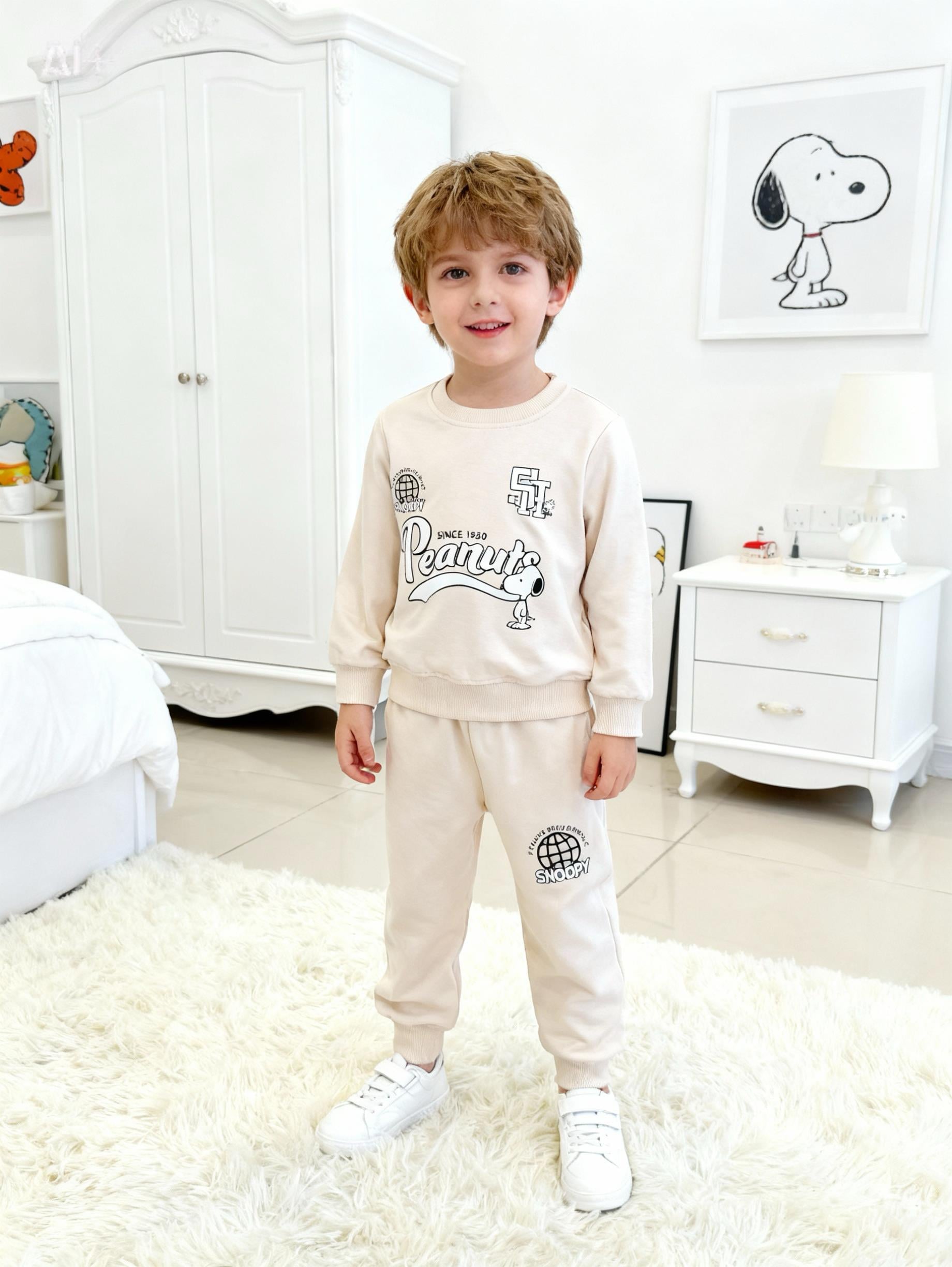 Snoopy Takım-Bej (3-7 yaş)