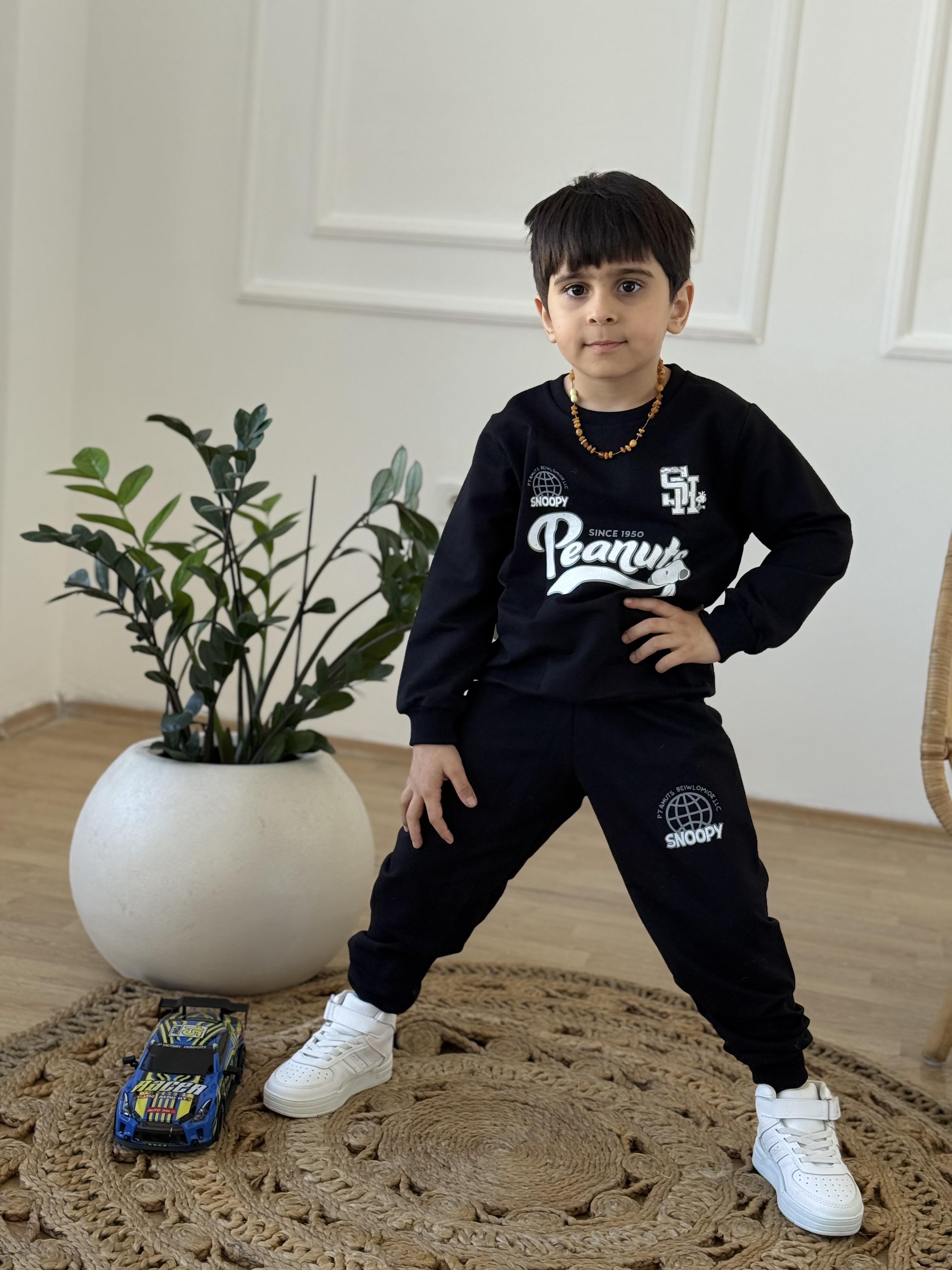 Snoopy Takım-Siyah(3-7 yaş)