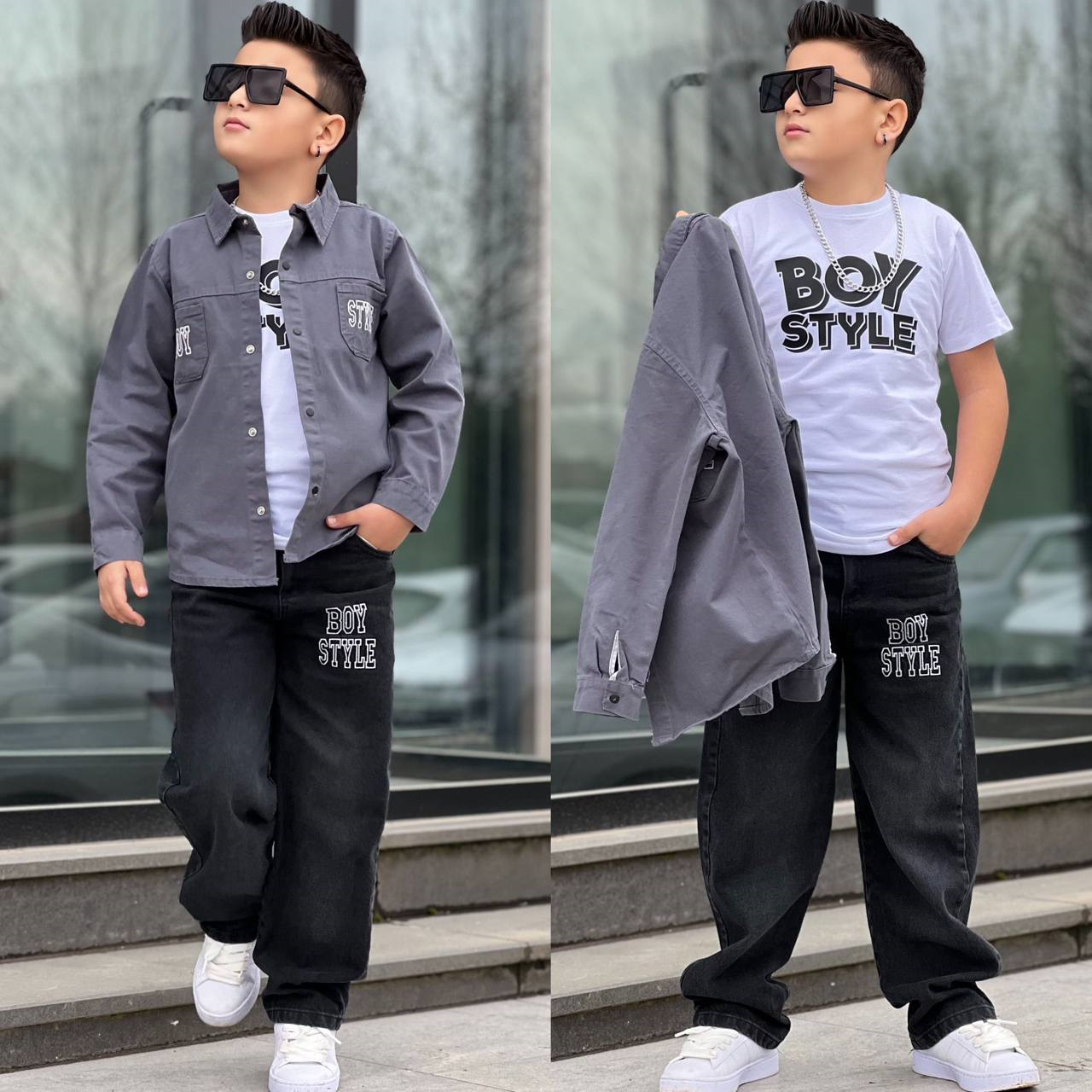 Style Boy 3'lü Takım-Antrasit (4-14 yaş)