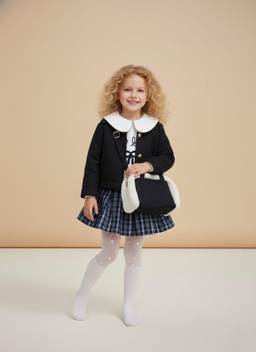 Süet Çantalı 4'lü Takım-Siyah(2-10yaş aralığı)