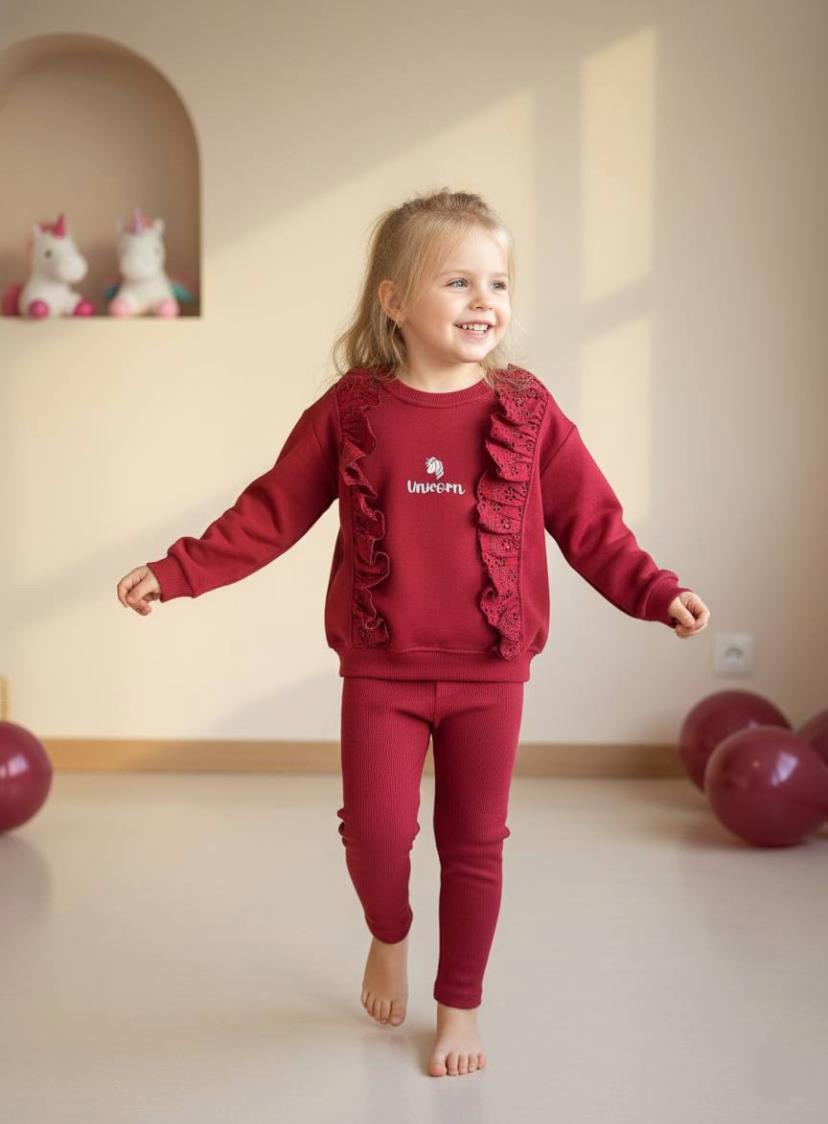 Unicorn Takım-Bordo(2yaş-8yaş)