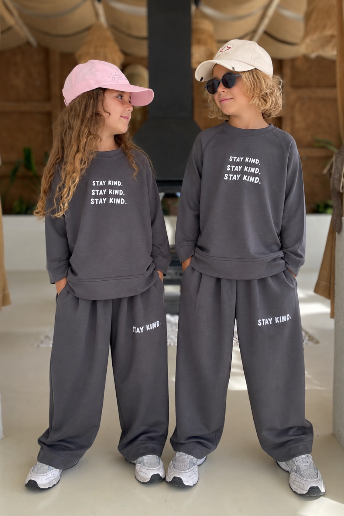 Unisex Oysho Takım- Antrasit (3-10 yaş aralığı