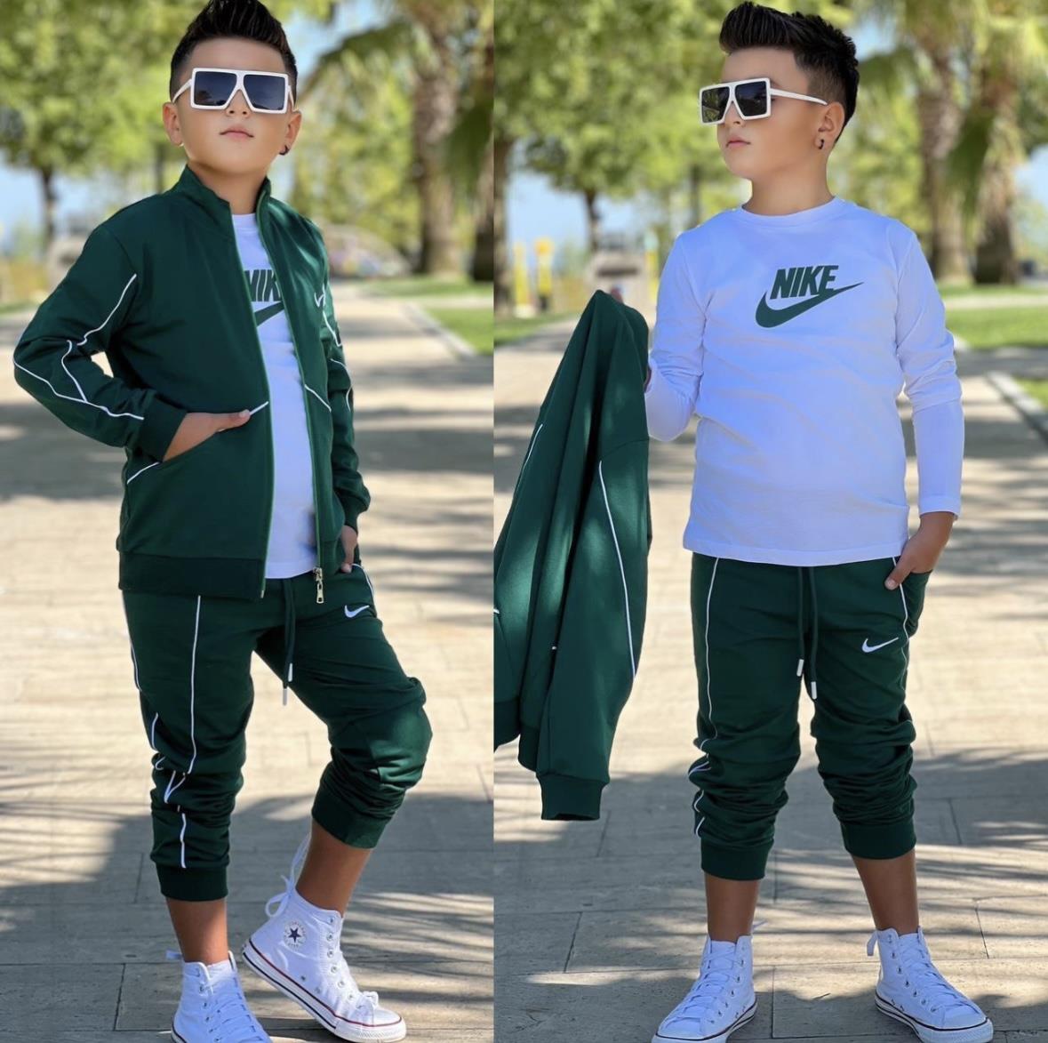 Yeşil 3 Lü Eşofman Takım  (4-16 yaş)