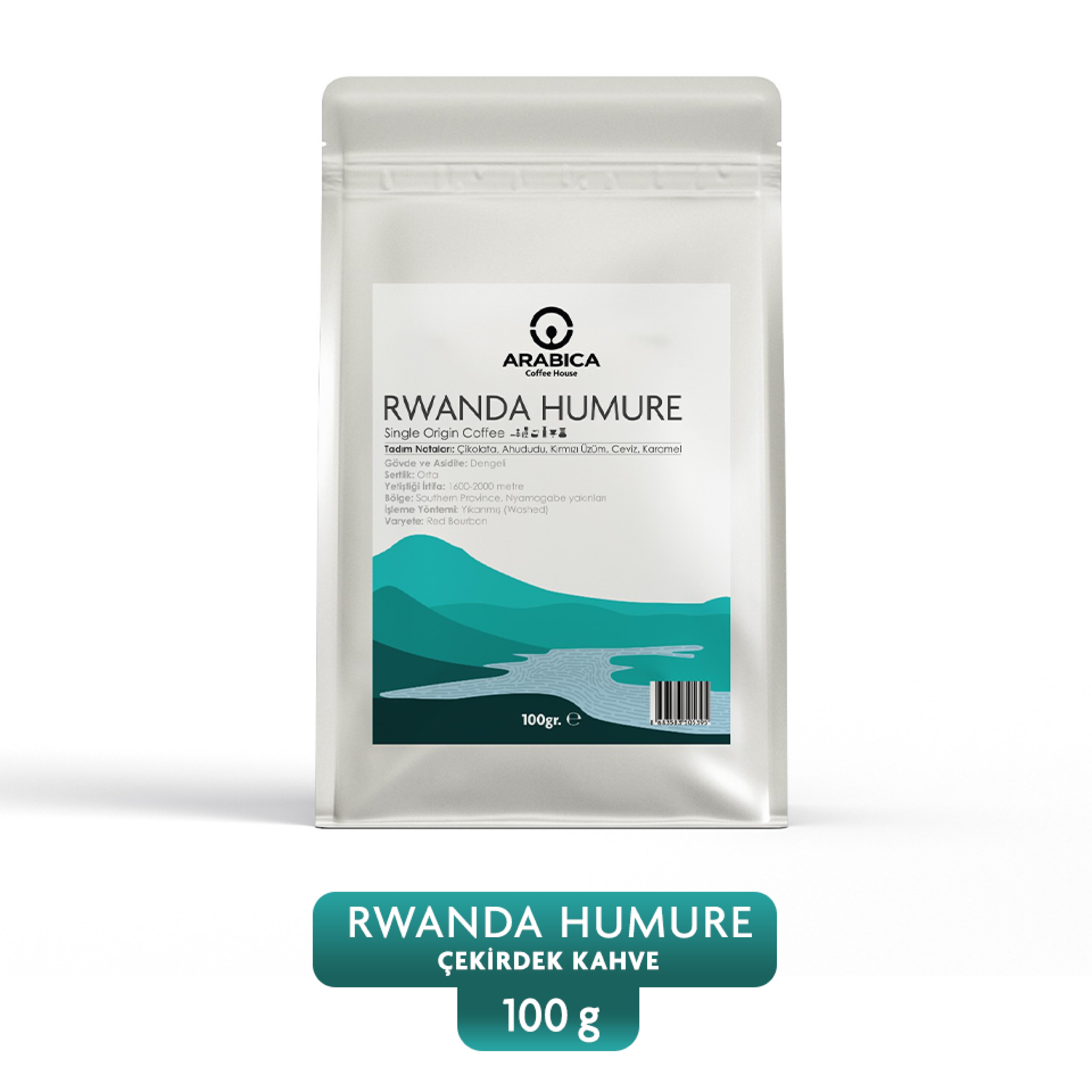 Rwanda Humure Çekirdek Kahve 100g Nitelikli Orta Kavrulmuş