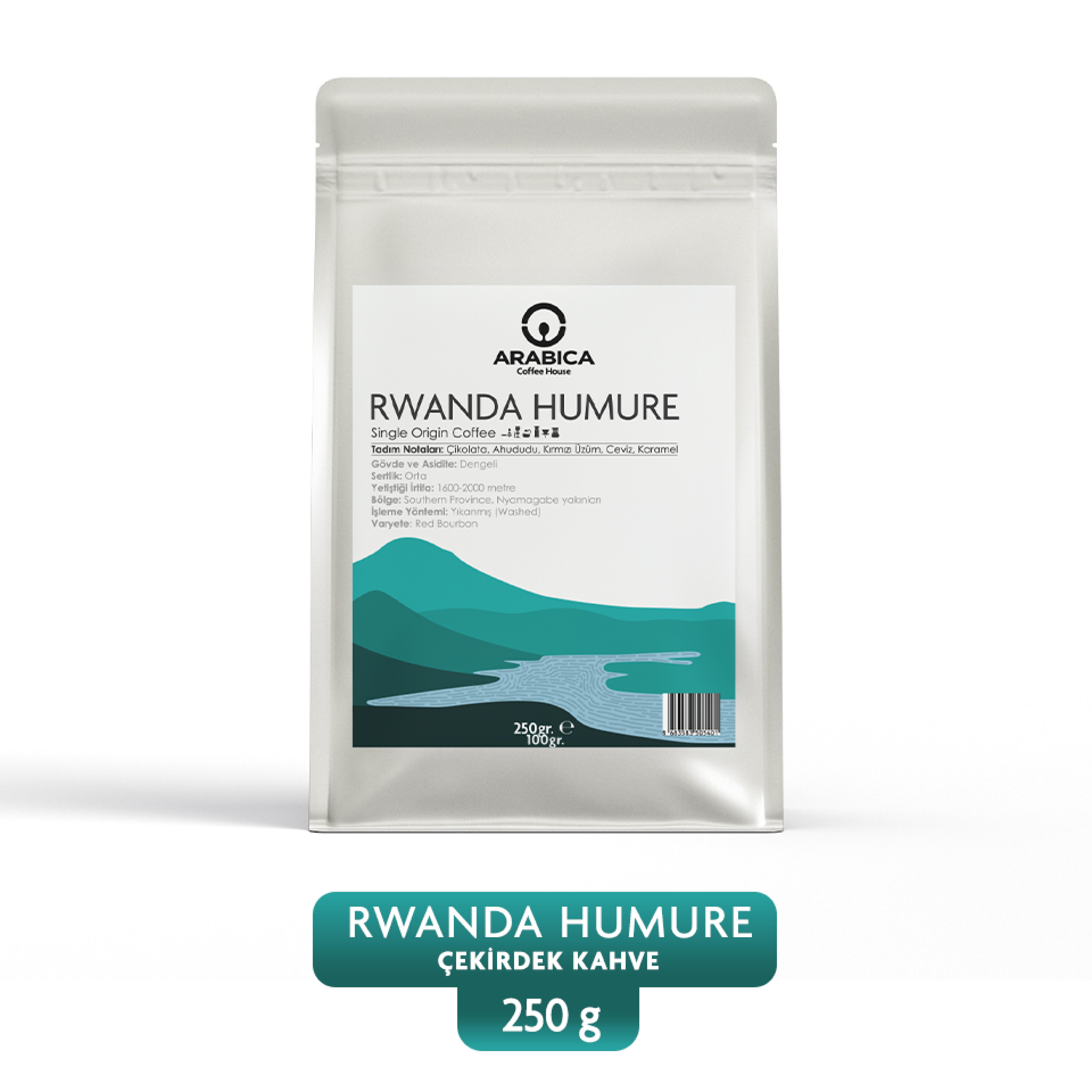 Rwanda Humure Çekirdek Kahve 250g Nitelikli Orta Kavrulmuş