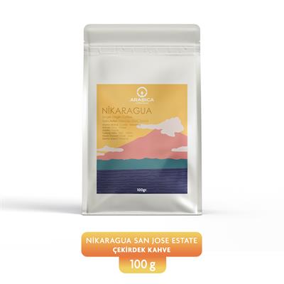 Nikaragua San Jose Estate 100g Çekirdek Kahve Taze Kavrulmuş