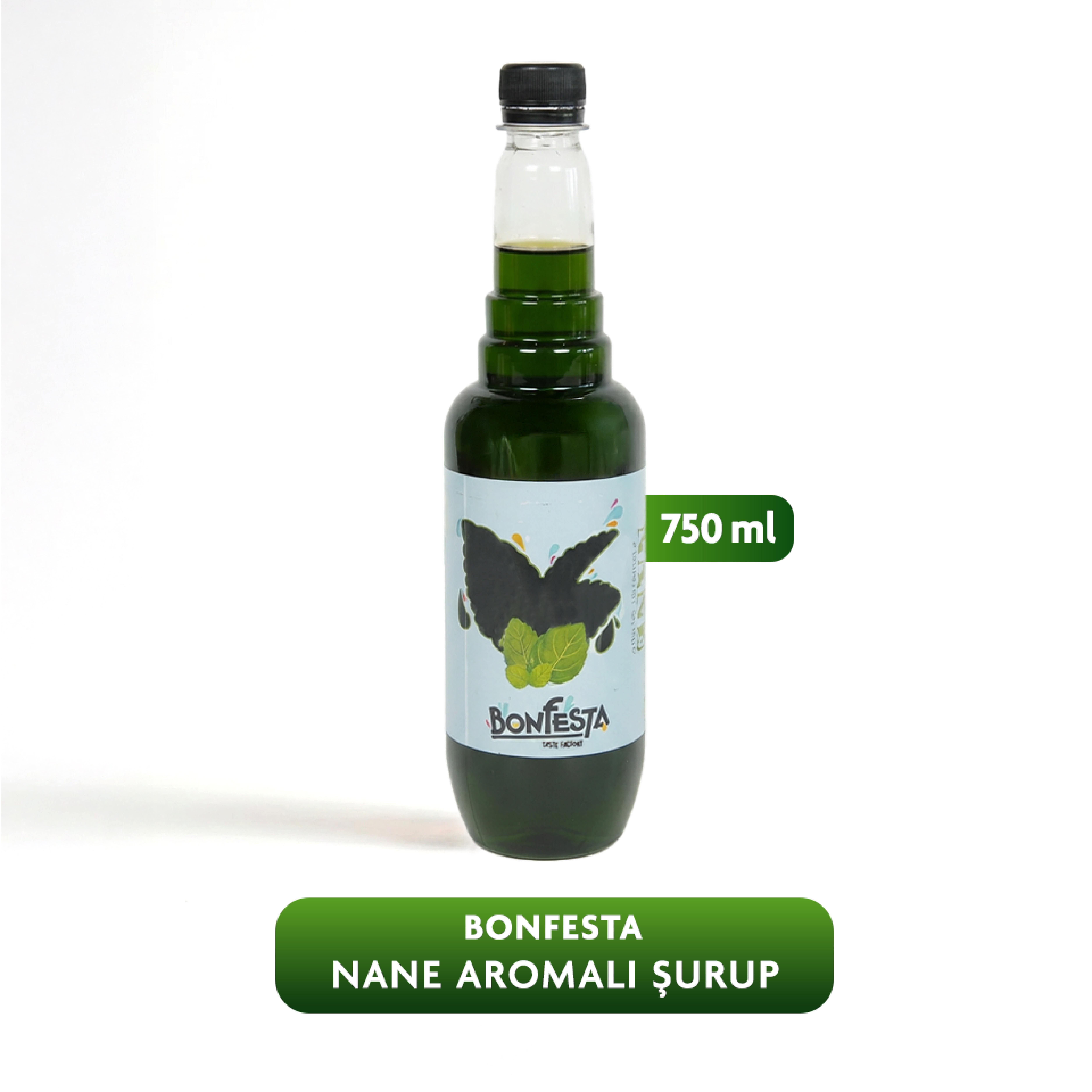 Bonfesta Nane Şurup 750ml – Aromalı Şurup – Kahve Şurubu