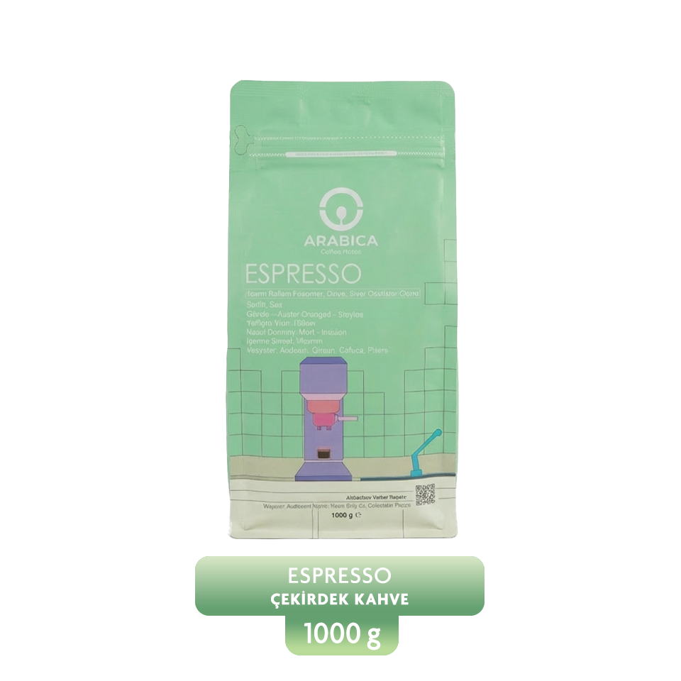Espresso Kahve 1kg - Çekirdek Kahve Taze Kavrulmuş