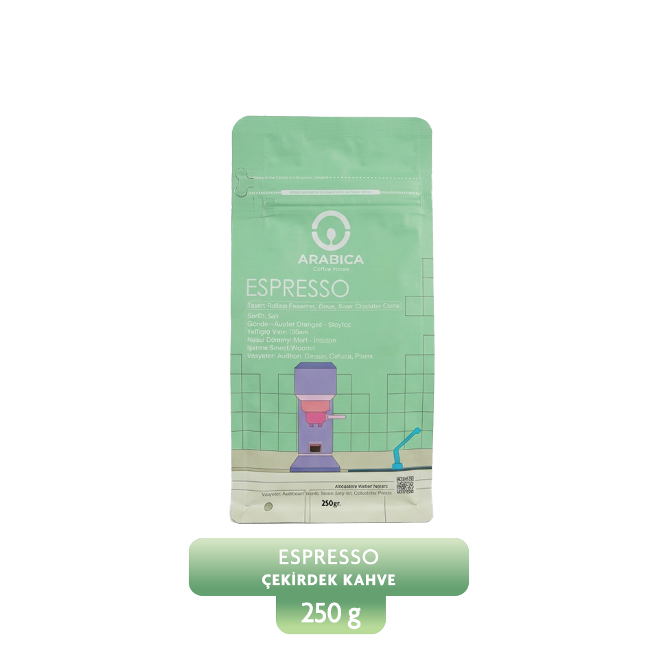 Espresso Kahve 250g  Çekirdek Kahve Taze Kavrulmuş