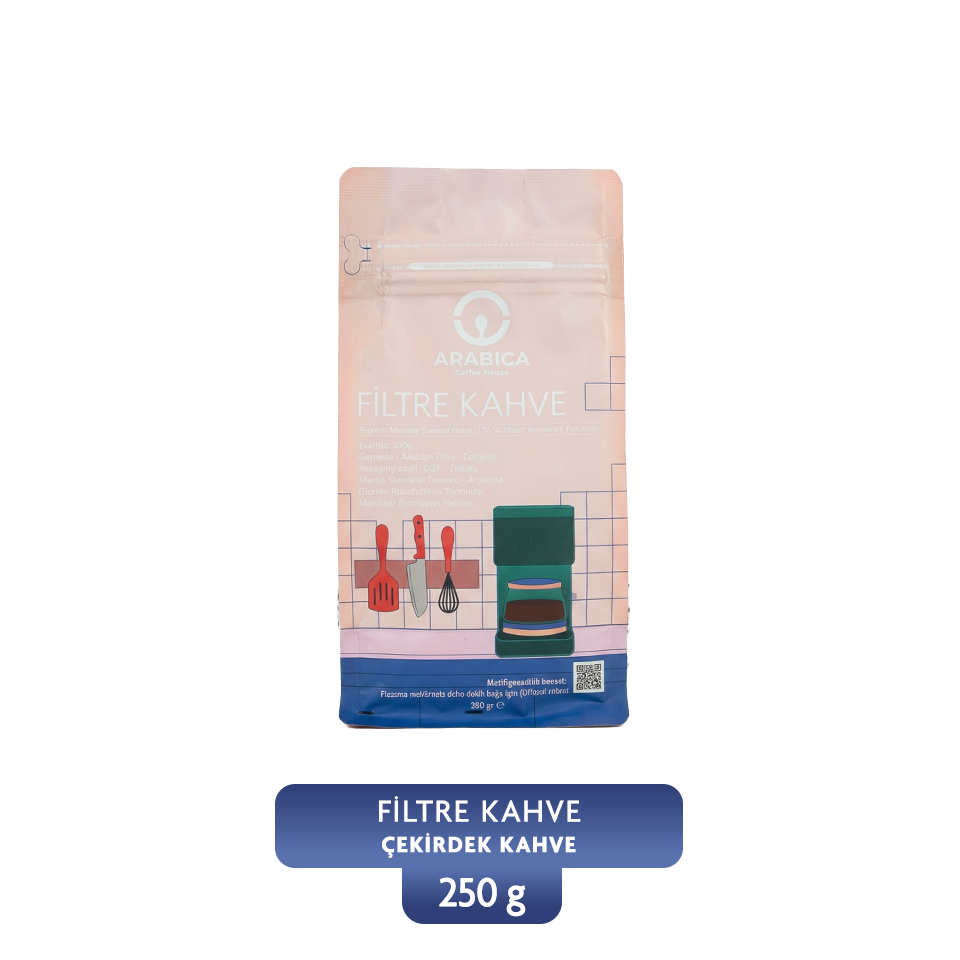 Filtre Kahve 250 gr Çekirdek Kahve Taze Kavrulmuş