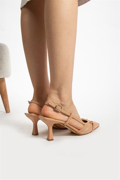 Bloom Kadın Topuklu Aksesuar Detaylı Ten