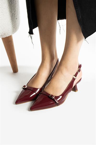 Darla Bordo Rugan Aksesuar Detaylı