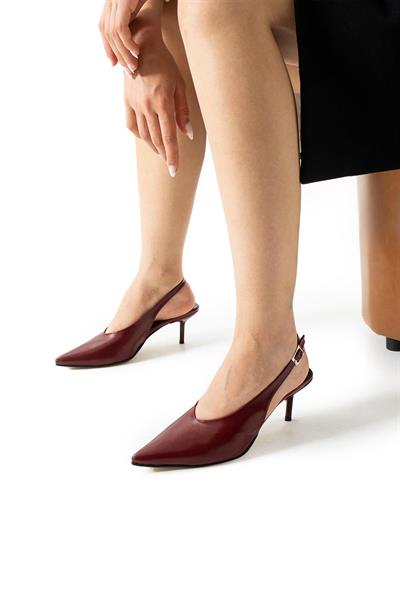 Hana Zarif Dekolte Tasarım Bayan Topuklu Ayakkabı