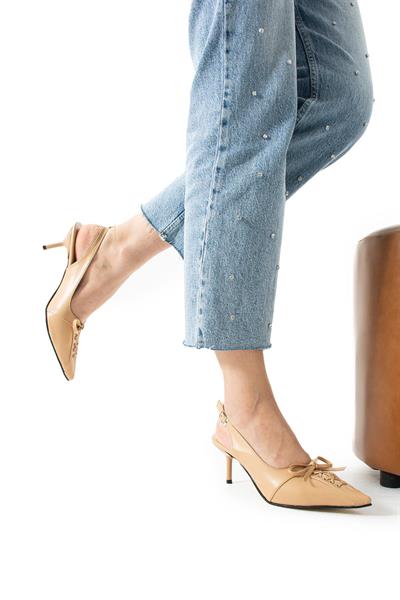 İvan Fiyonk Aksesuar Detaylı Bayan Topuklu Ayakkabı