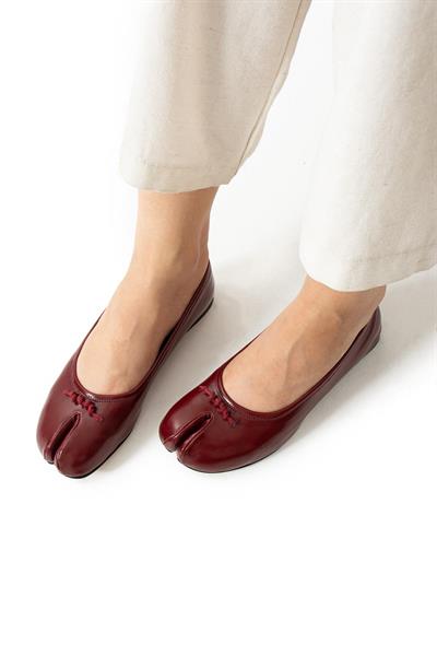 Nadra Parmak Ayrımlı Özel Form Detaylı Kadın Babet Ayakkabı