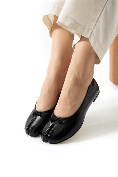 Nadra Parmak Ayrımlı Özel Form Detaylı Kadın Babet Ayakkabı