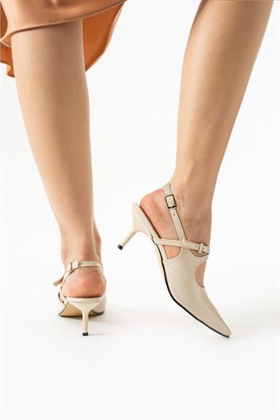 Somaya Çapraz Bant Detaylı İnce Topuklu Kadın Ayakkabı