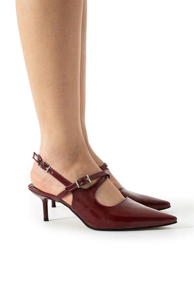 Somaya Çapraz Bant Detaylı İnce Topuklu Kadın Ayakkabı