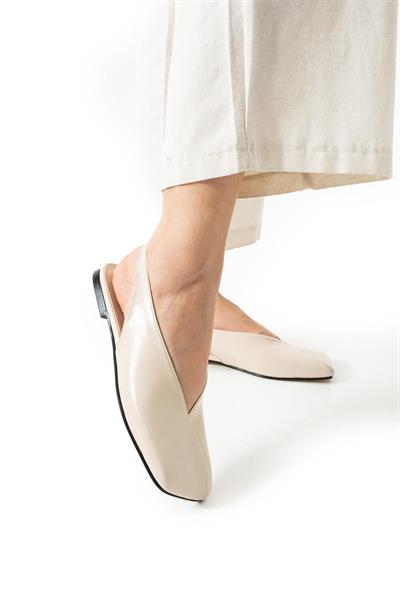 Zaina V Kesim Ön Detay Kadın Babet Ayakkabı