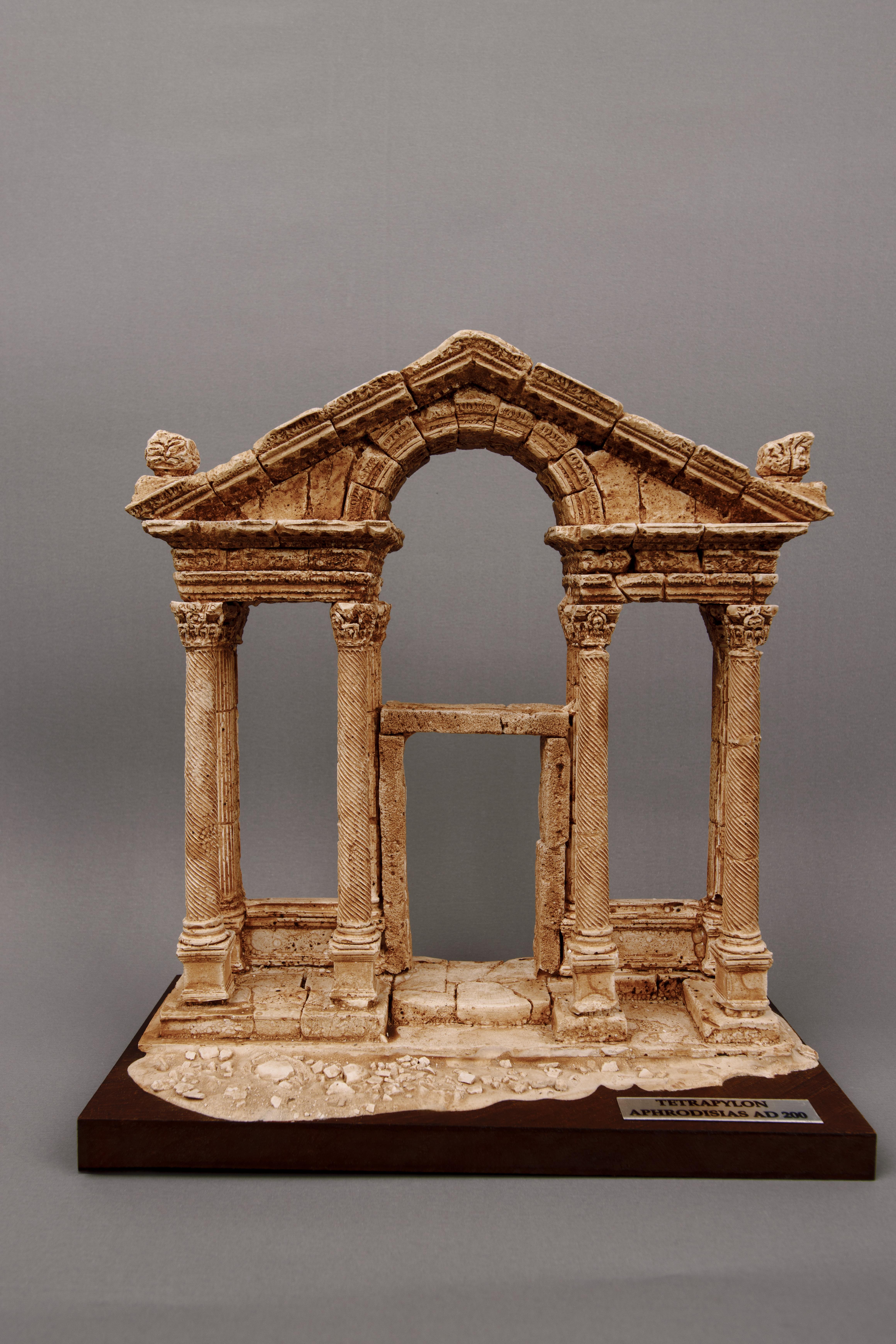 Aphrodisias Antik Kenti Tetrapylon Diorama