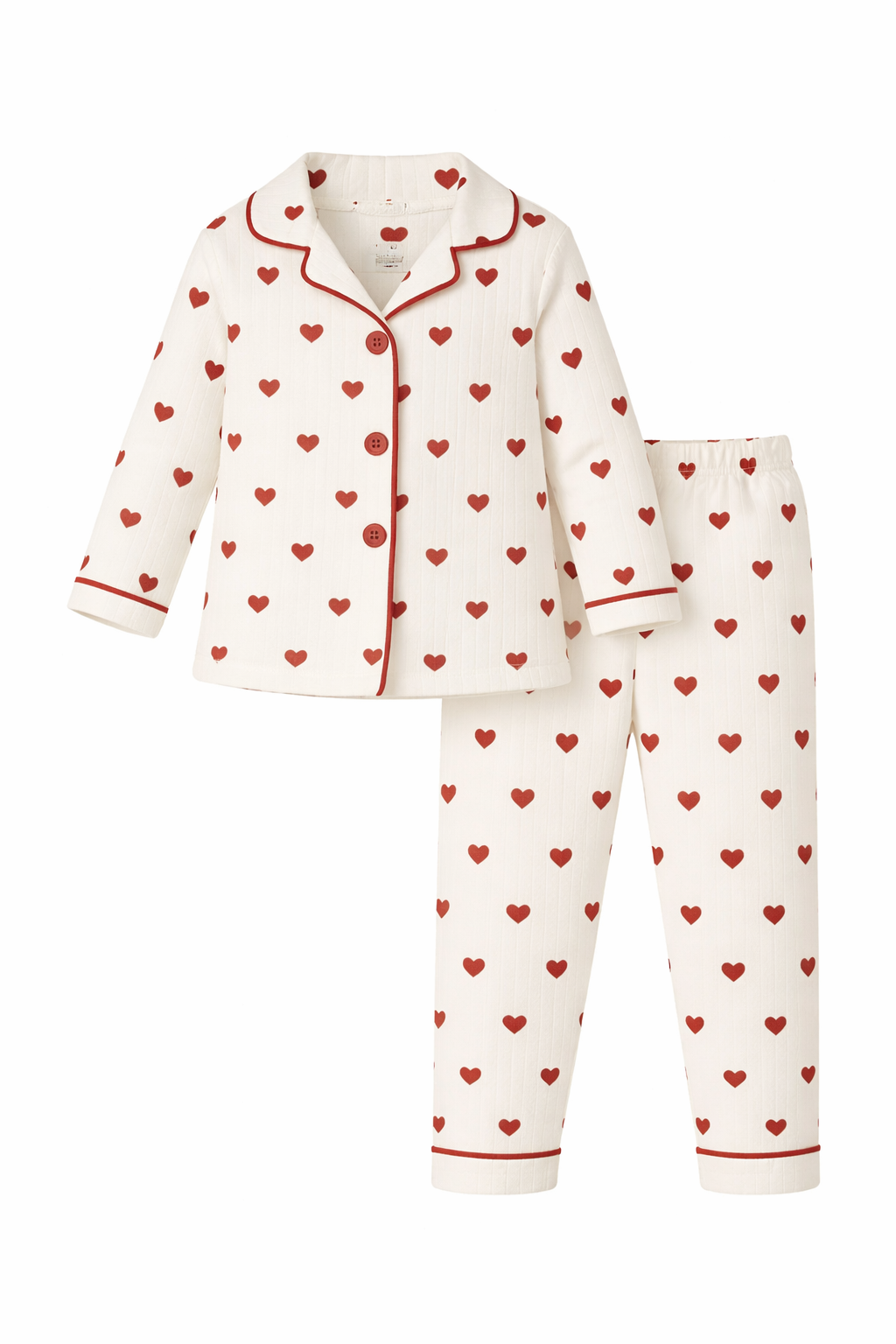 Kalpli Kız Bebek Alt Üst 2'li Pijama Takım-Çok Renkli