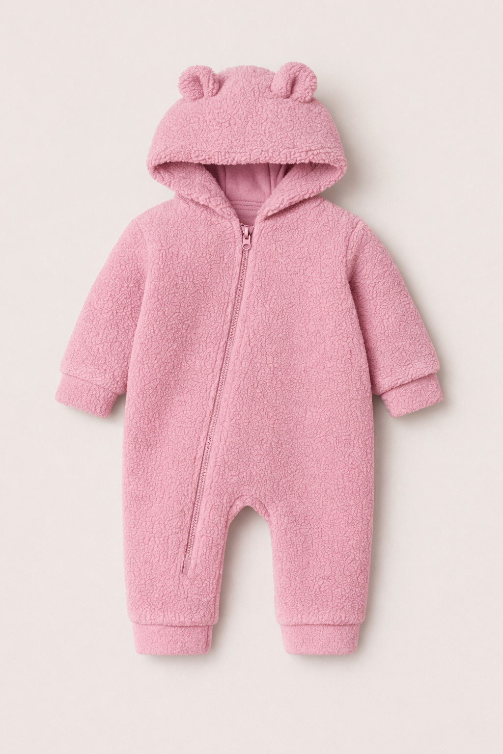 Peluş Unisex Bebek Çocuk Uyku Tulumu Welsoft-Pembe