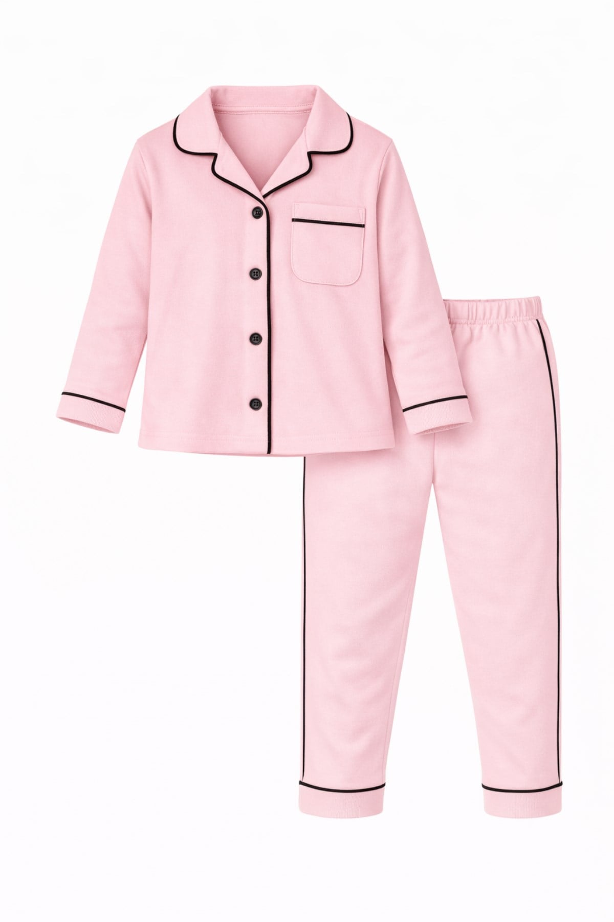 Unisex Bebek Alt Üst Pijama Takım Pembe