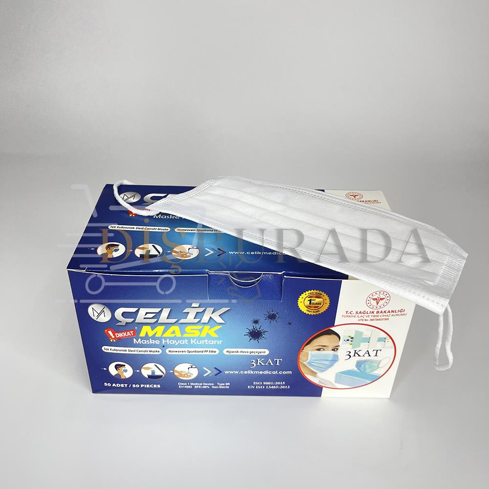 3 Katlı Meltblownlu Maske