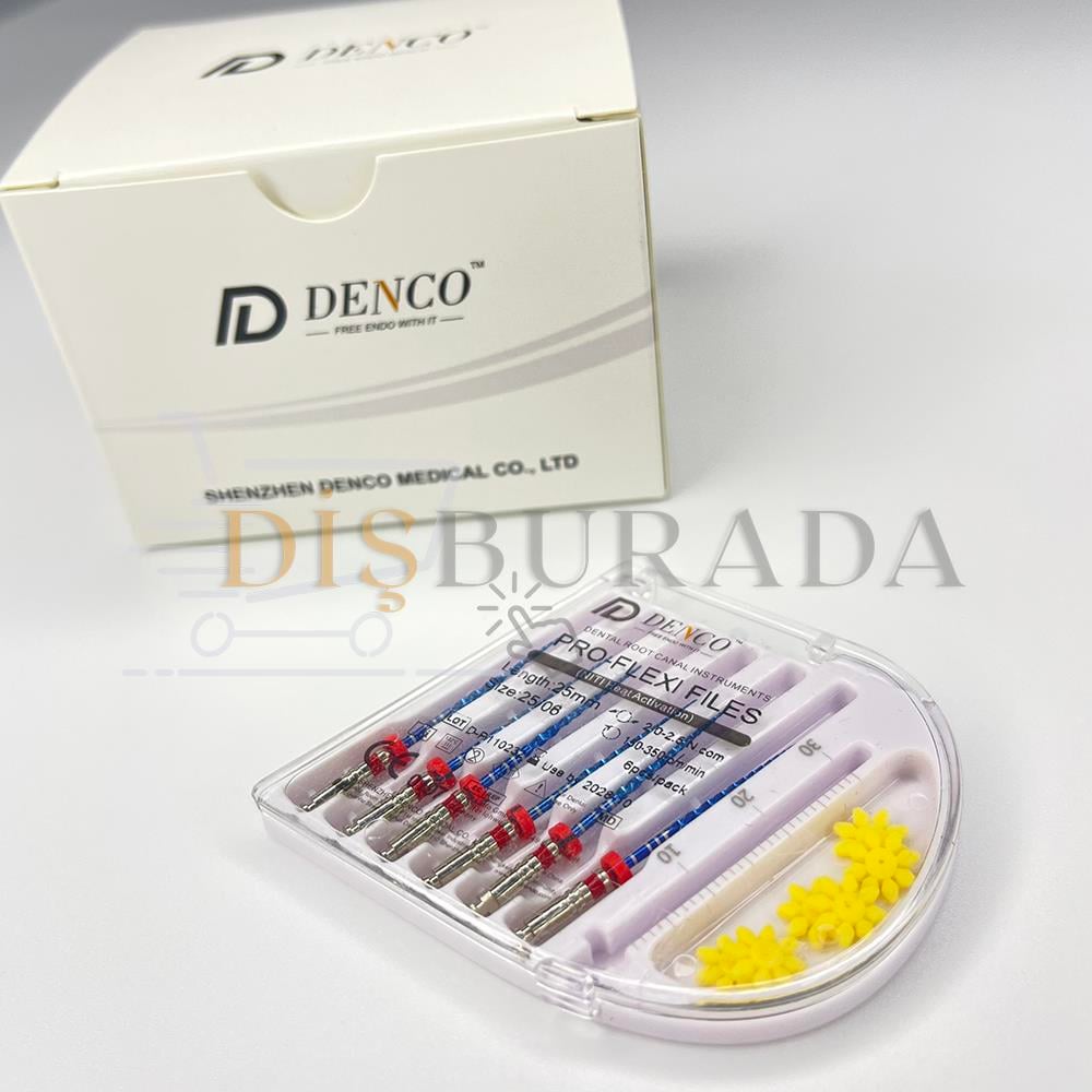 Denco Pro Flexi Files Blue Endomotor Eğesi