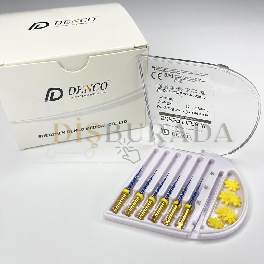Denco Super Files Iıı Blue - 19 Mm Sx Isıl İşlem Görmüş Esnek Kanal Eğesi
