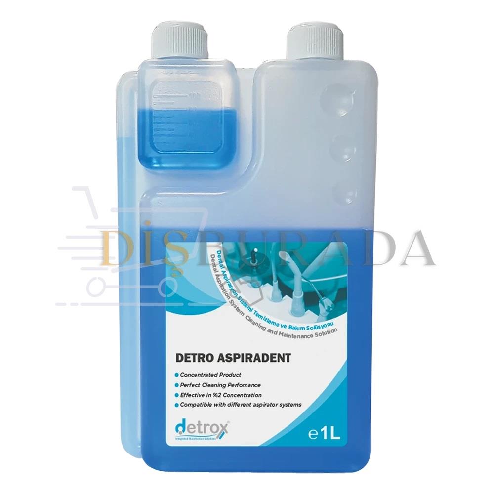 Detrox Aspiradent 1 Lt. %2 Konsantre Aspirasyon Sistemi Temizleme Ve Bakım Solüsyonu
