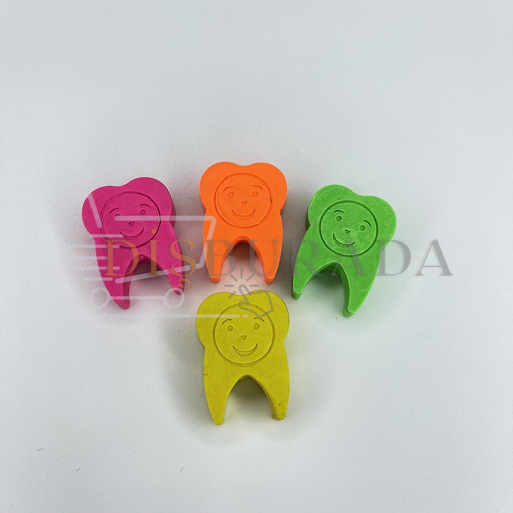 Diş Şeklinde Silgi (60'Lı Paket)