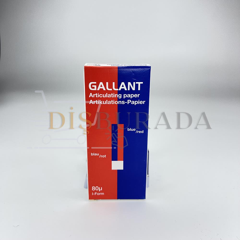 Gallant Artikülasyon Kağıdı Blue/Red 80 Mikron I Form 144 Pcs.